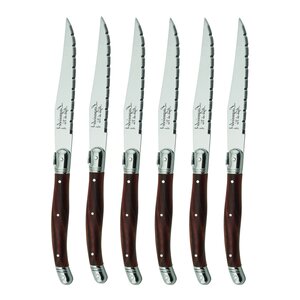 Laguiole Biffkniver 23 cm 6 stk dark wood
