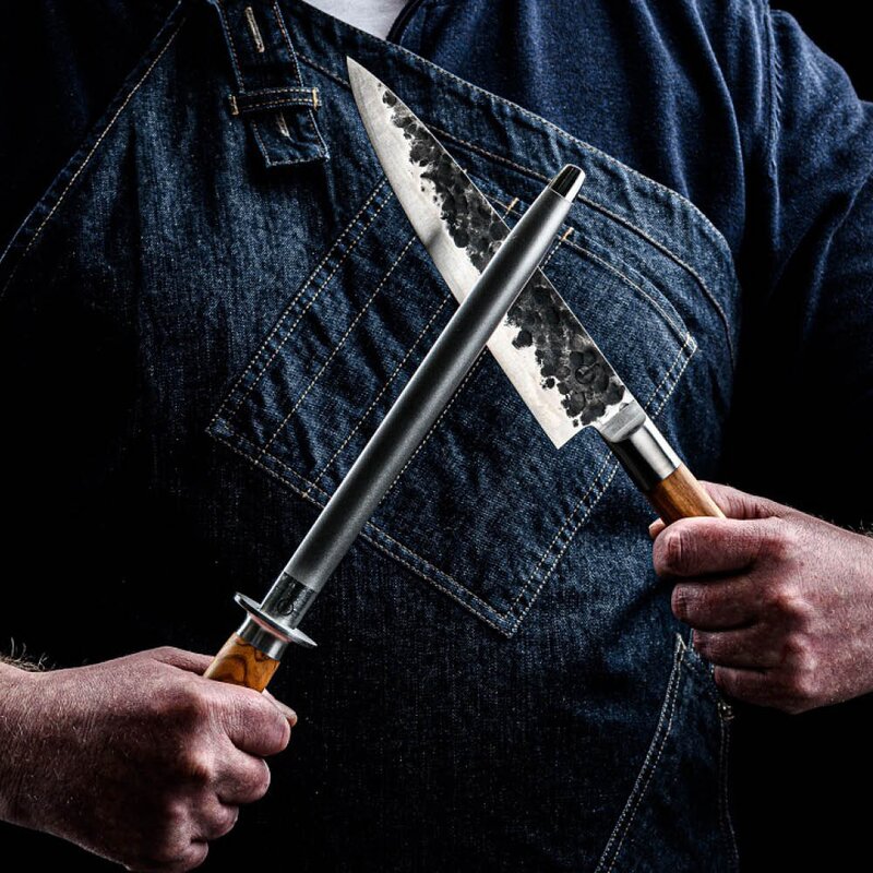 Forged Olive diamantbrynestål 26 cm