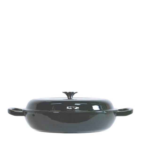 Gladkokken Støpejern sautépanne med lokk 4,4L 30,5 cm