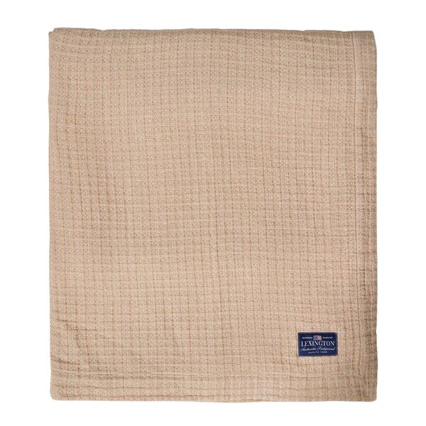 Lexington Jacquard sengeteppe bomull 260x240 cm fudge