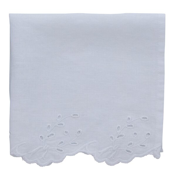 Lene Bjerre Anglaise serviett 45x45 cm hvit