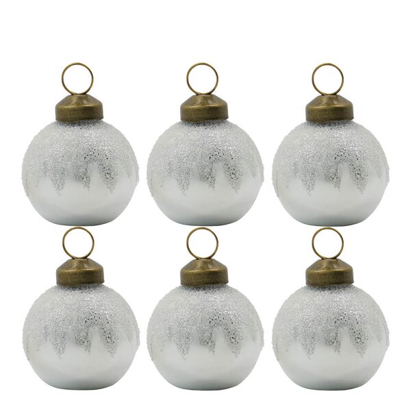 House Doctor Bano bordkortholder 6 stk sølv glitter