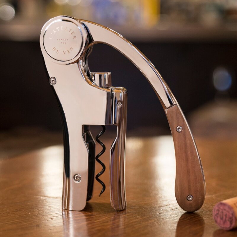 L-atelier du vin Korketrekker Oeno Motion Wood & Chrome