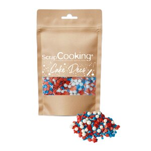 ScrapCooking Kakestrø 17.mai 50 g rød/hvit/blå