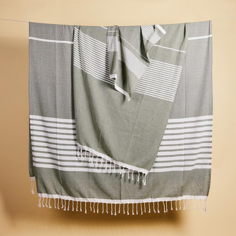 Sagaform Ella Hamam kjøkkenhåndkle 2 stk 50x70 cm grønn