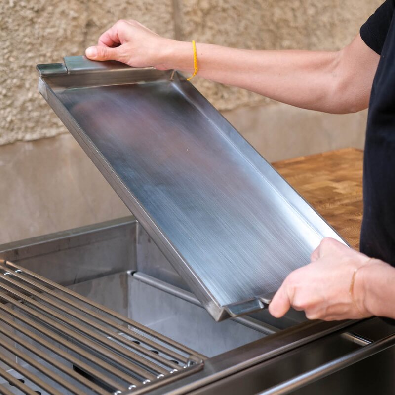 Looft Stekehelle 25x48 cm rustfritt stål