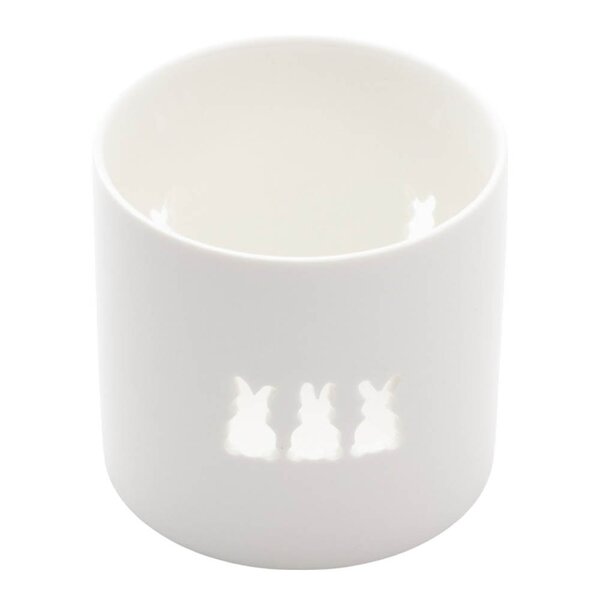 Sögne Home T-lysholder Easter Bunnies medium hvit