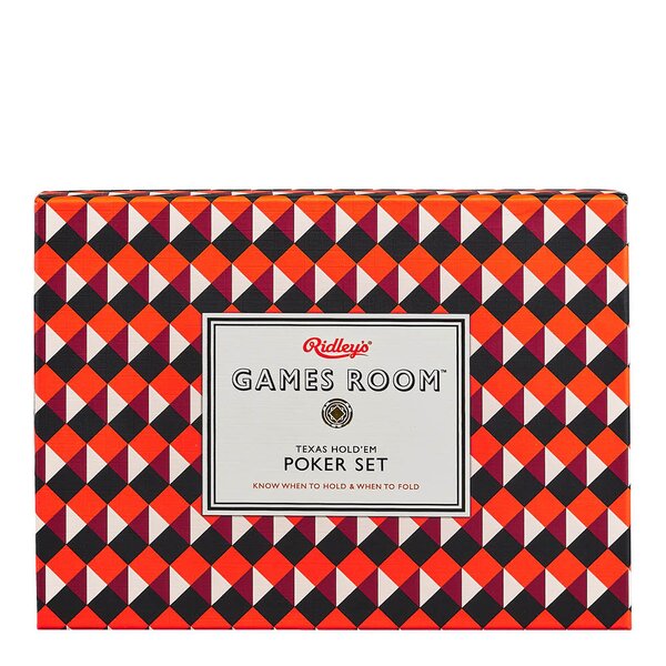 Games Room Pokersett med kort og sjetonger