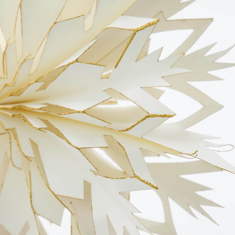 House Doctor Alsta juletrestjerne 35 cm hvit gull