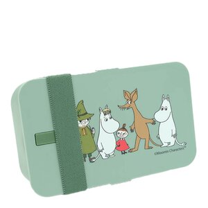 Moomin Mummi matboks 6x12x19 cm Familien grønn