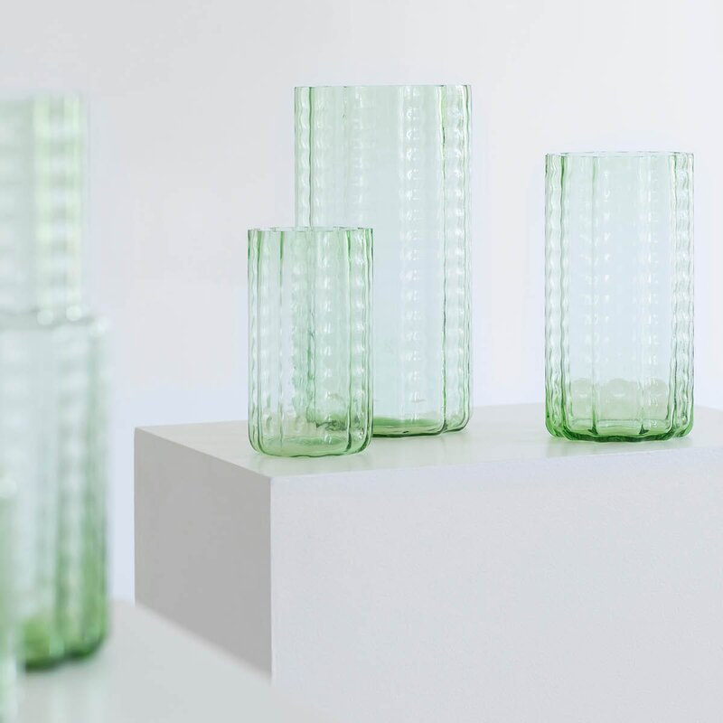 Serax Waves vase N°2 28 cm grønn