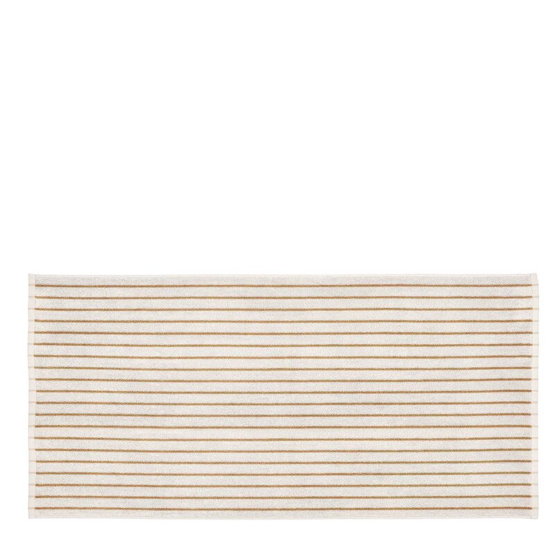 Blomus Arto badehåndkle 140x70 cm beige/orange tynne striper