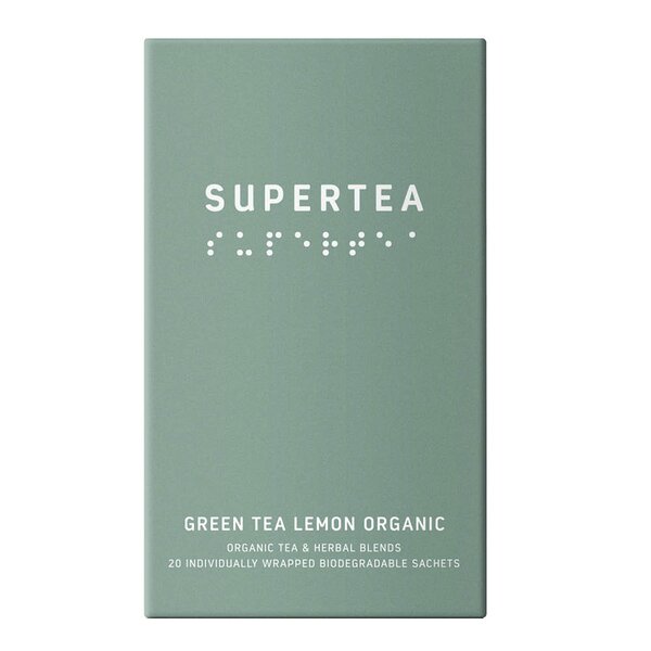 Teministeriet Supertea økologisk grønn te 30g 20 stk sitron