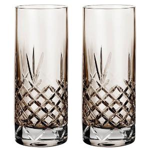 Frederik Bagger Crispy Highball glass 37 cl 2 stk copal/brown