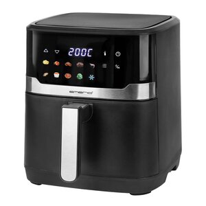 EMERIO Airfryer med fargedisplay 6,5L svart