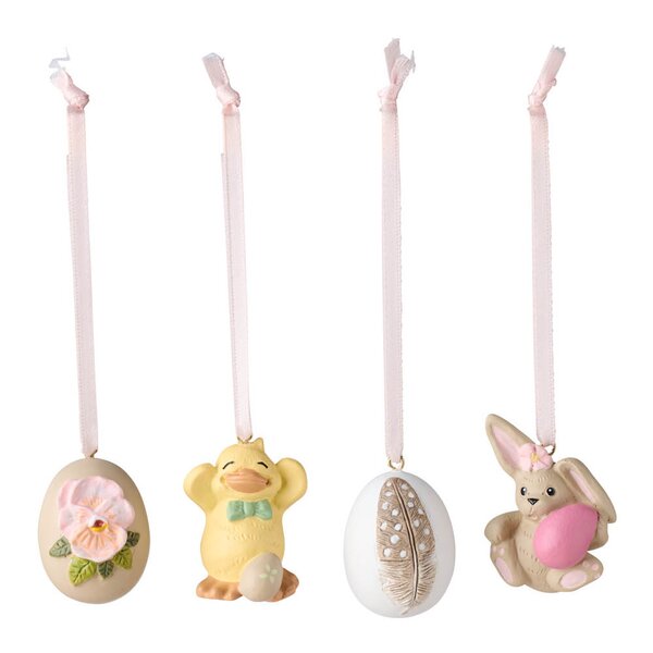 Klarborg Dyrebarn påskepynt 4 stk vår 2024