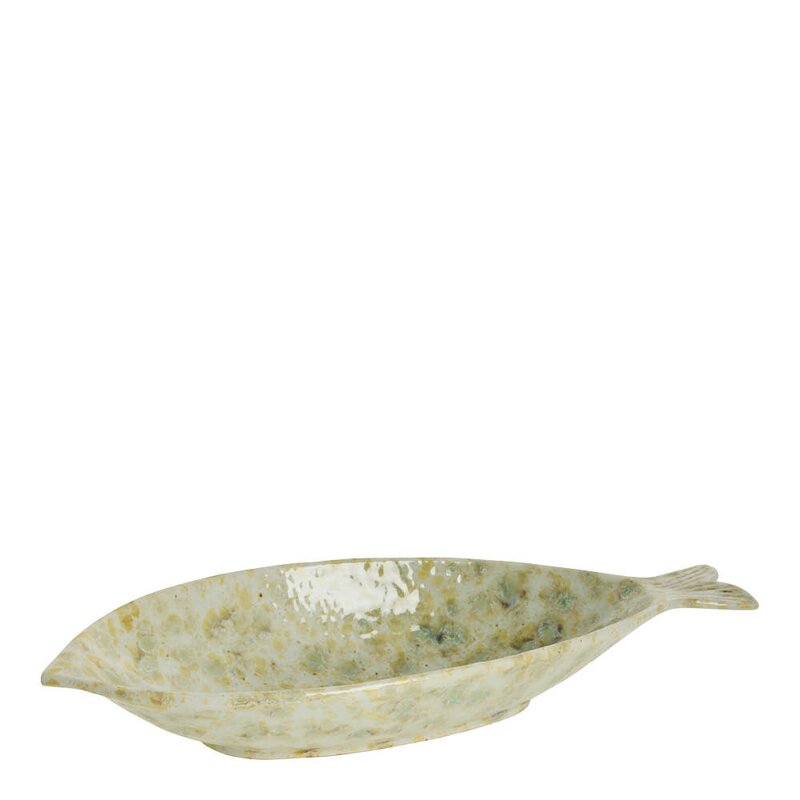 Lene Bjerre Marinelle serveringsfat fisk 28 cm linen