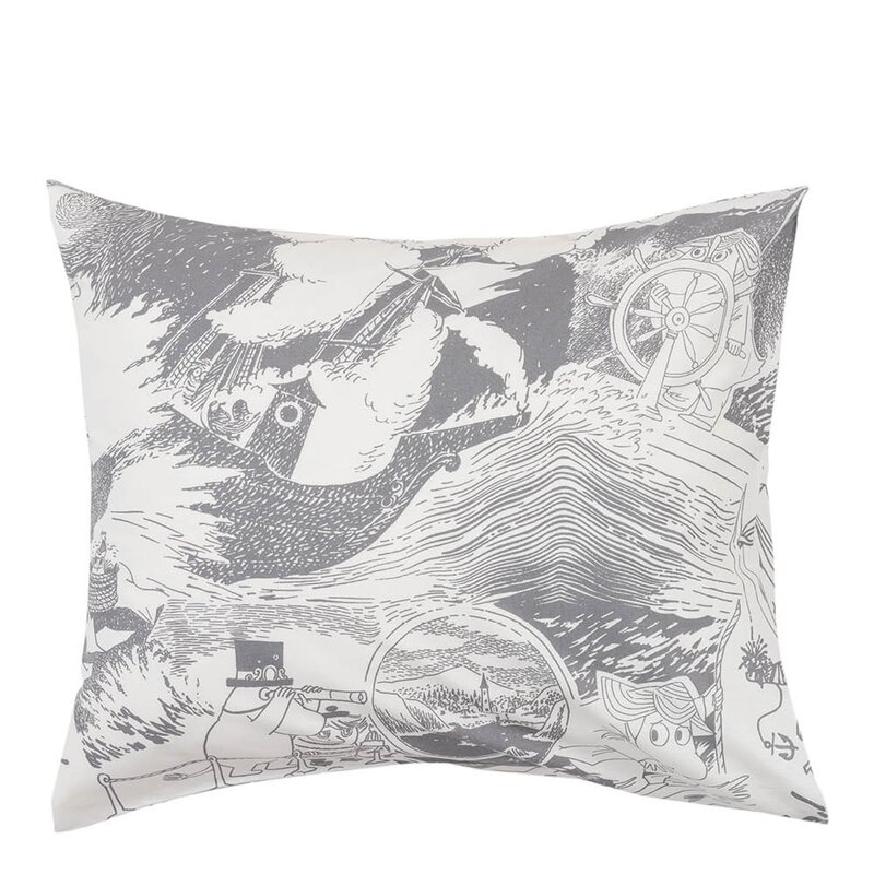 MoominArabia Mummi sengesett 140x200 cm Seiling grå
