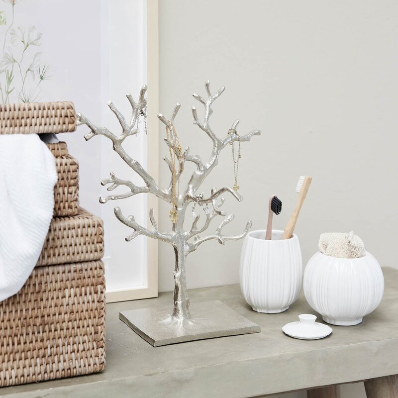 Lene Bjerre Tressa smykkeholder 33 cm sølv 