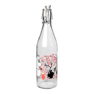 Muurla Mummi glassflaske med patentkork 0,5L bær