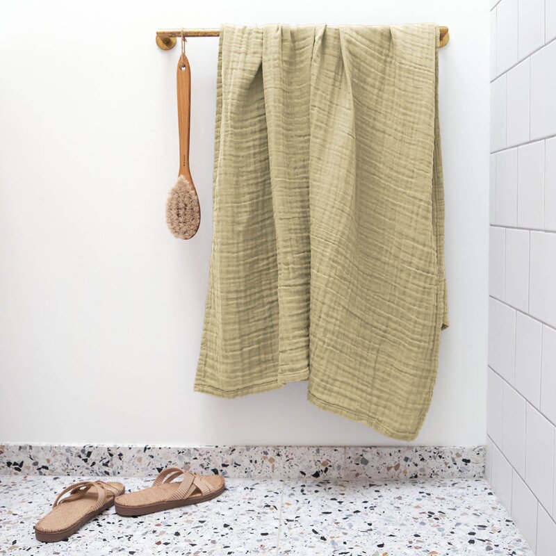 The Organic Company FINE badehåndkle 100x150 cm pale honey