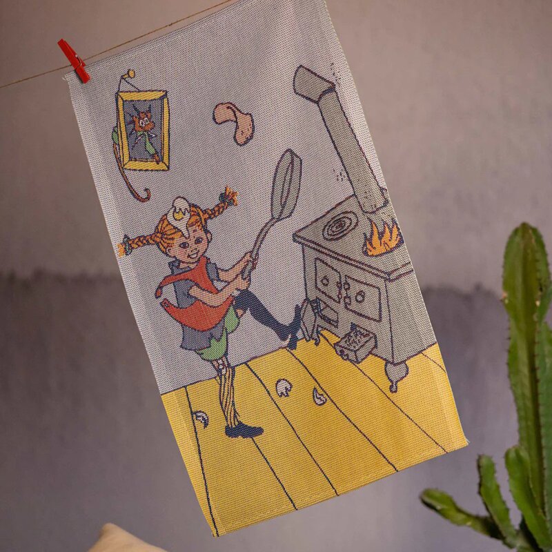 Ekelund Pippi kjøkkenhåndkle 40x60 cm pannekakekos