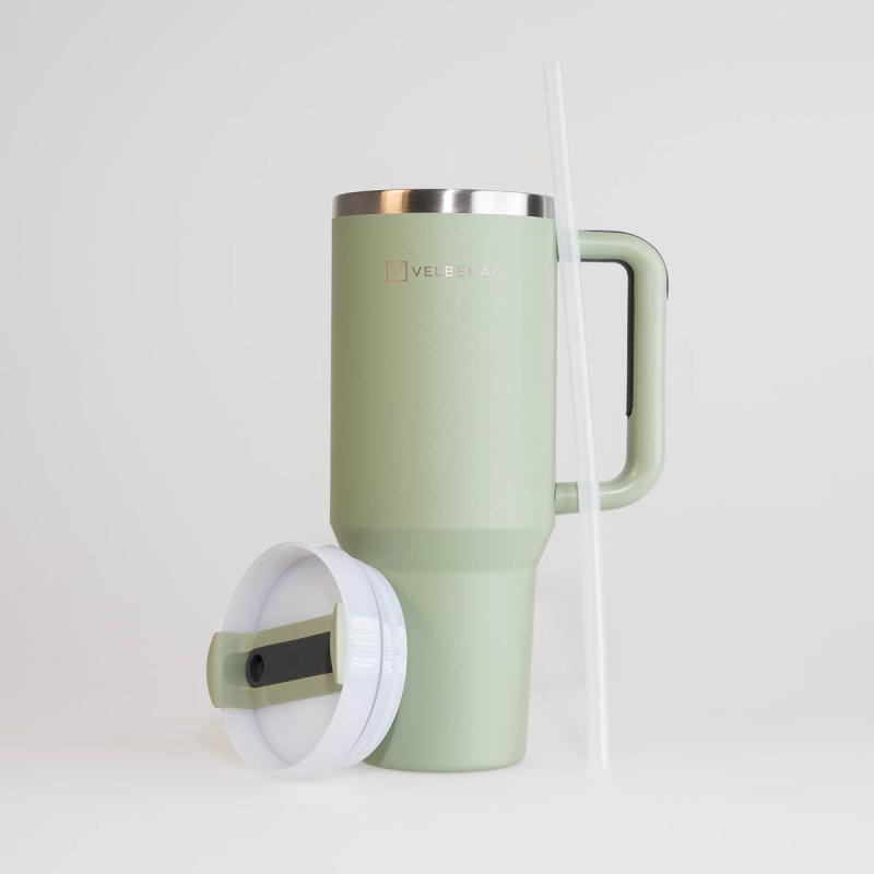 Velbehag The Tumbler med sugerør 1,2 L sapphire grønn