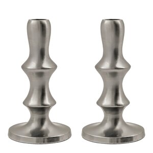 House Doctor Reese lysestake 16 cm 2 stk sølvfinish