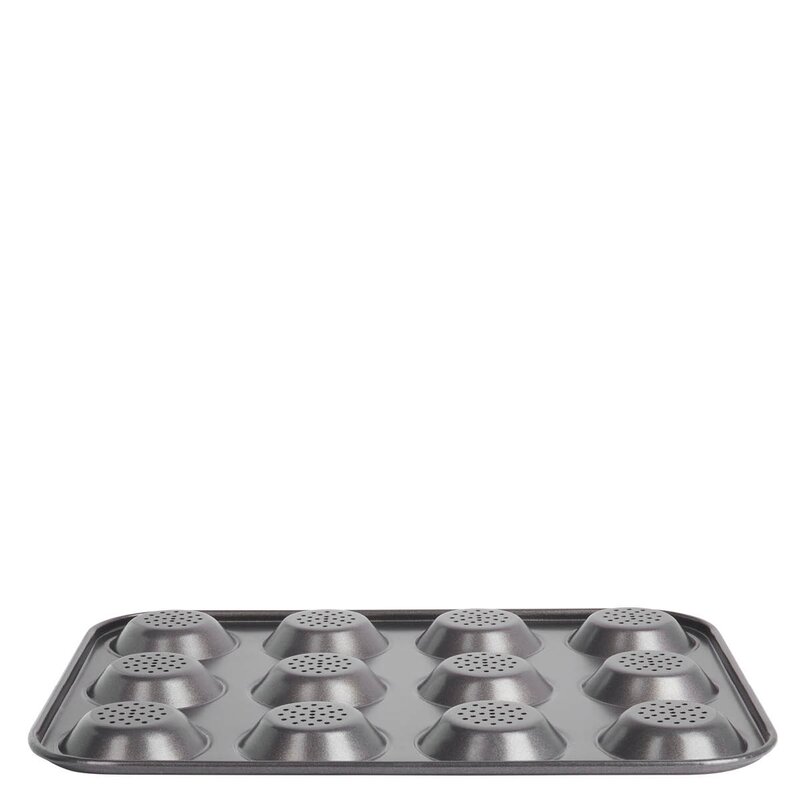 MasterClass Crusty Bake småformer 6x2 cm 12 stk svart