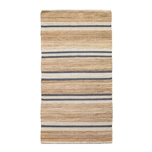 Lone Tepper Lyon jute gulvløper 70x230 cm natur blå