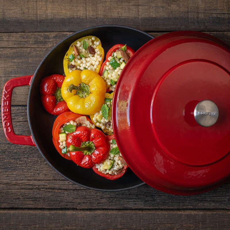 Combekk Braiser støpejernsgryte 28 cm 5L cherry