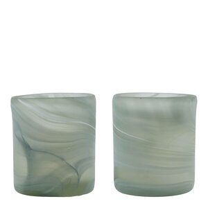 House Doctor Kae telyseholder 8x7 cm grå