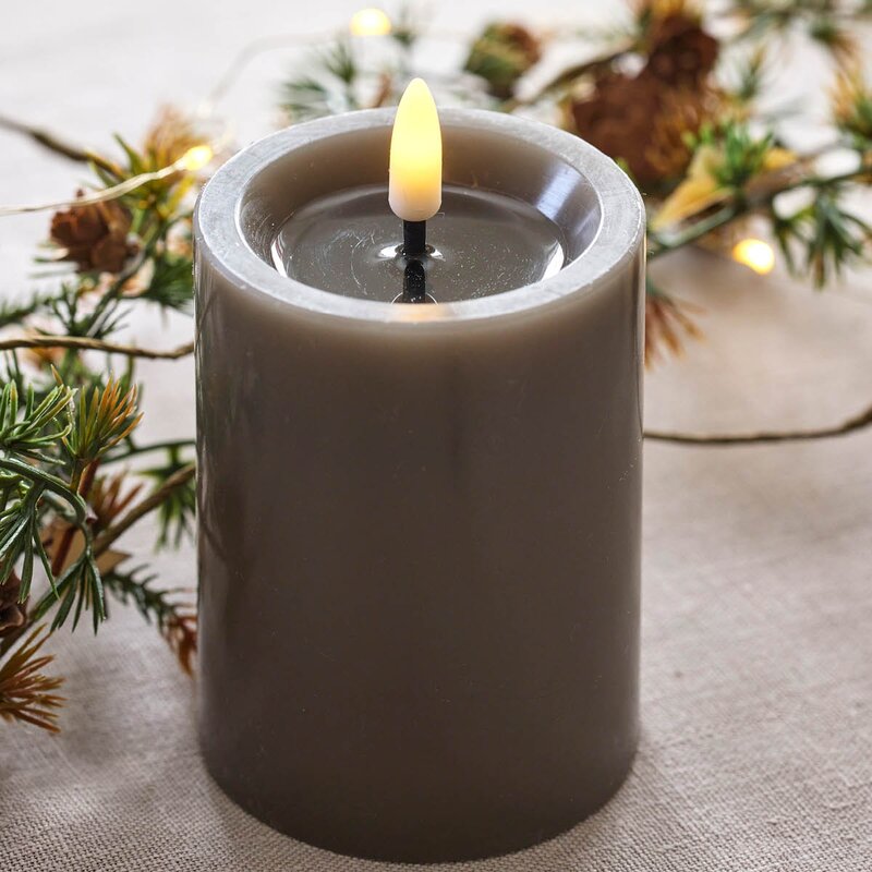 Edelweiss LED kubbelys 7,5x12,5 cm taupe
