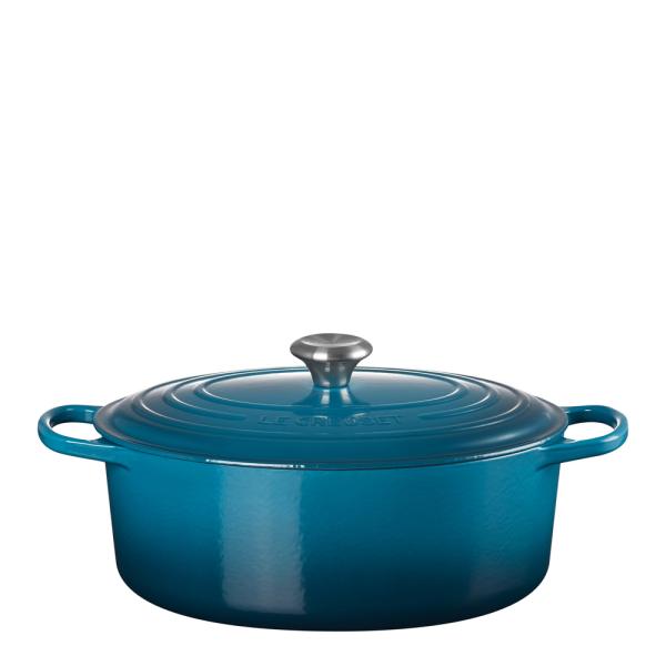 Le Creuset – Oval støpejernsgryte 31 cm deep teal