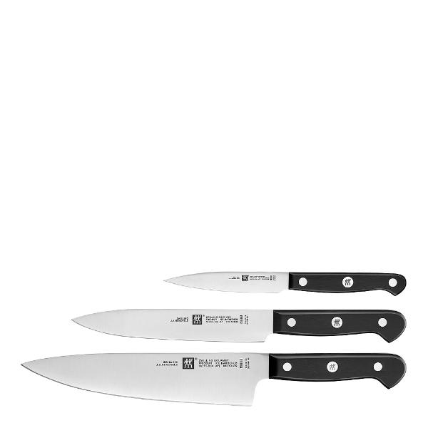 Zwilling Gourmet knivsett 3 stk skalkniv/filét/kokkekniv