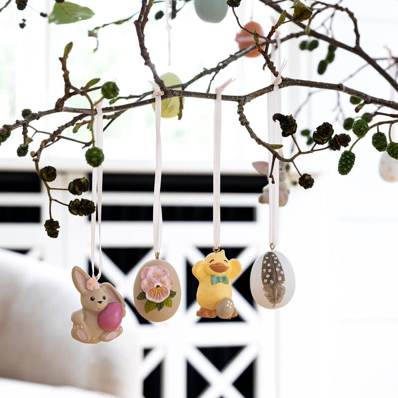 Klarborg Dyrebarn påskepynt 4 stk vår 2024