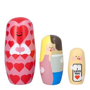 Spring Copenhagen Babushka Love Expressions trefigur 3 stk kirsebærtre