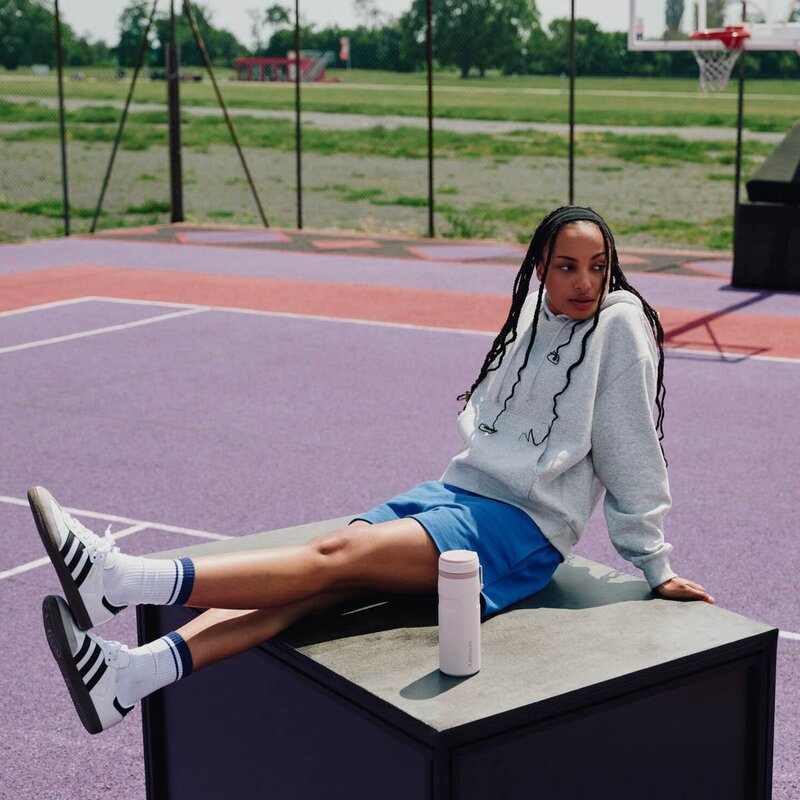 Stanley Iceflow flip straw tumbler termoflaske 0,7L rose quartz