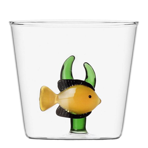 Ichendorf Milano - Marine Garden vannglass 35 cl gul fisk og sj&oslash;gress