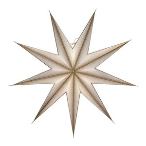 House Doctor 9 Point adventsstjerne 60 cm off-white champagne