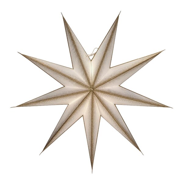 House Doctor 9 Point adventsstjerne 60 cm off-white champagne
