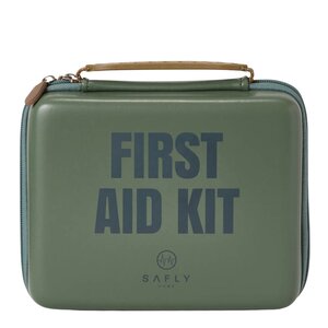 Safly Førstehjelpsskrin medium 15x19 cm mosegrønn