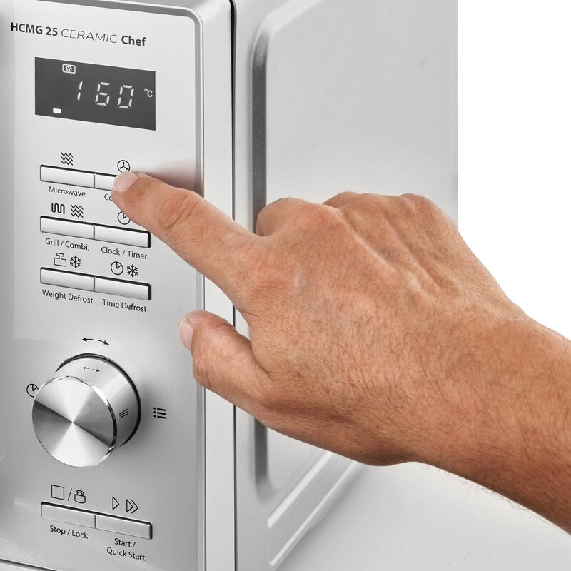Caso HCMG 25 Ceramic Chef mikrobølgeovn 25L sølv