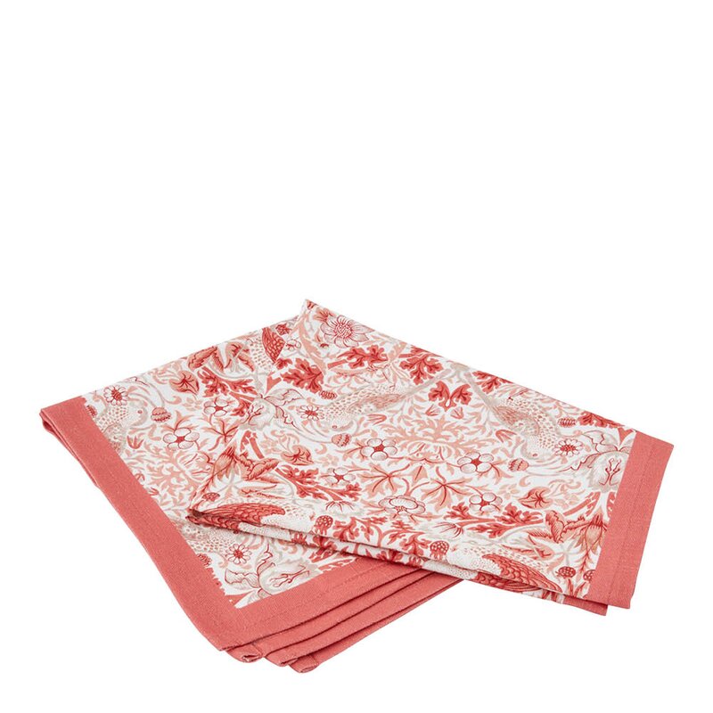 Spode Morris & Co kjøkkenhåndkle Strawberry Thief 2 stk 45x74 cm