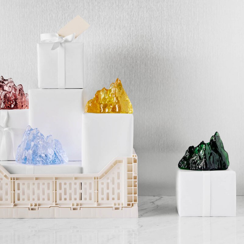 Kosta Boda Sunflower lyslykt 11,5 cm emerald green