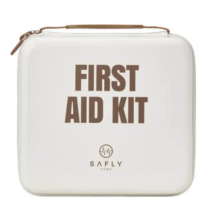 Safly Førstehjelpsskrin stor 30x28x8,5 cm kremhvit