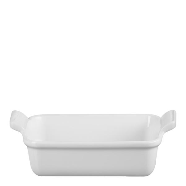 Le Creuset – Heritage rektangulær form 19 cm white