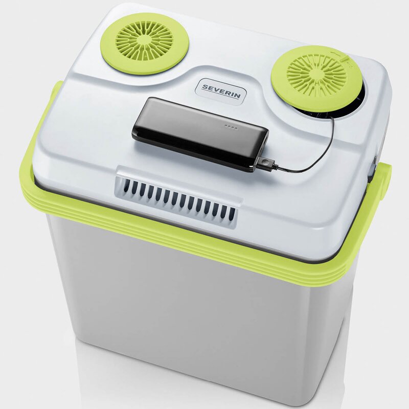 Severin Kjøleboks TKB2925 25L 58W grå/grønn