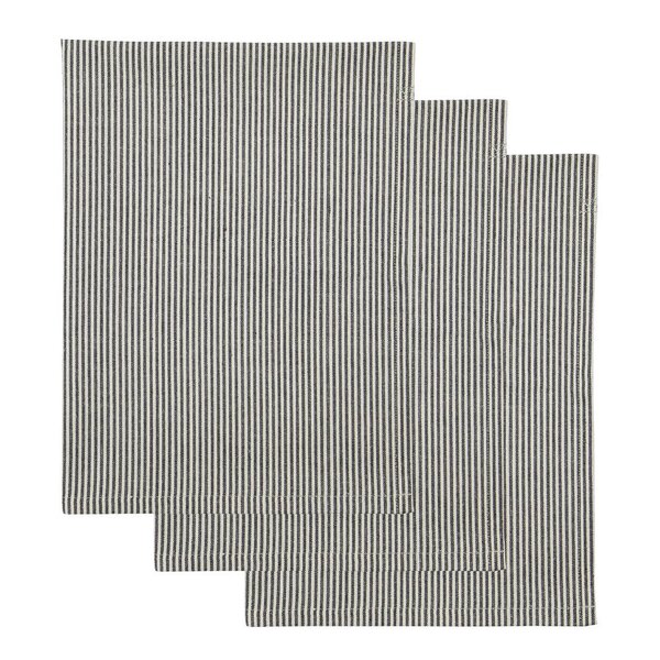 House Doctor Cook kjøkkenhåndkle 75x55 cm 3 stk mørkegrå