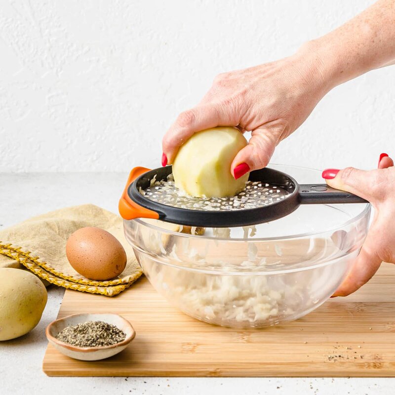 Dreamfarm Rivjern dobbeltsidig 25 cm svart/oransje